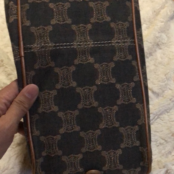 TODAY ONLY:Authentic Celine Triomphe Boogie Denim & Leather Bag rubs sold as-is - Picture 3 of 16